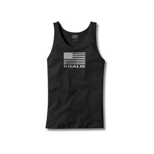 American Flag Goalie Tank Top