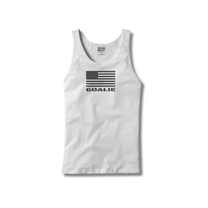American Flag Goalie Tank Top