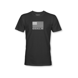 American Flag Goalie T-shirt