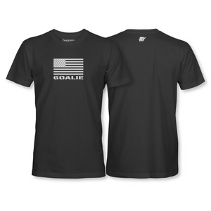 American Flag Goalie T-shirt