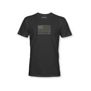 American Flag Goalie T-shirt