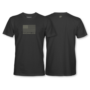 American Flag Goalie T-shirt