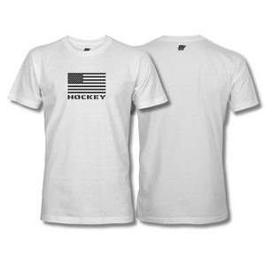 American Flag Hockey T-shirt